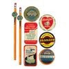Image 1 : Advertising celluloid pocket mirrors, whetstones & pencil clips (8), (2) Our Very Best Hardware mirr