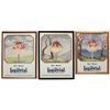 Image 2 : Soda fountain ice cream signs & fans (8), includes (3) Imperial Ice Cream framed cdbd signs, VG cond