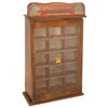 Image 1 : Country store dye cabinet, Ambollina Dye, wood slant front w/colorful "Distributed by Baribeau & Son