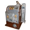 Image 1 : Coin-operated slot machine, Jennings Jackpot w/Rock-Ola front & side mint vendor, FOK conversion, c.
