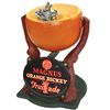 Image 1 : Syrup dispenser, Magnus Orange Rickey Fruit-ade, cast iron w/great orig paint, figural orange rotate