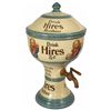 Image 1 : Syrup dispenser, Hires Ugly Boy, ceramic urn-shape w/orig lid, made in Germany by Villeroy & Boch, c