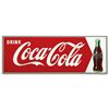 Image 1 : Coca-Cola sign, self-framed metal, c.1950's, "Drink Coca-Cola", marked M.C.A. 883, NOS in Near-Mint 