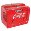 Image 1 : Coca-Cola cooler radio, c.1950's, Exc working cond w/a few very minor paint chips, 10"H x 12"W x 8"D