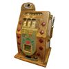 Image 1 : Coin-operated slot machine, Mills Hightop w/Diamond Front, 25 Cent, c.1940's, painted case, Good wor