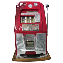Coin-operated slot machine, Mills Sega Hightop, 10 Cent, c.1940's, VG working cond, 26"H x 17"W.