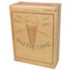 Image 1 : Soda fountain ice cream cones, National Biscuit Co. new old stock unopened box of 100 waffle cones, 