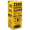 Image 1 : Coin-operated Zeno Chewing Gum machine, yellow porcelain, 1 Cent,  Good cond w/overall spots of porc
