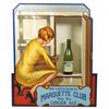 Image 1 : Soda fountain advertising,  Marquette Club Ginger Ale cdbd litho w/fold out shelf to hold glass bott