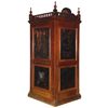 Image 3 : Spool cabinet, M. Heminway & Sons w/clock top gallery, walnut 19-drwr w/ebony trim, VG/Exc cond miss