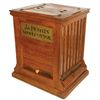 Image 1 : Spool cabinet, J. & P. Coats', oak w/roll up doors & glass windows on sides, c.1910, VG cond w/repla