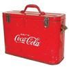 Image 1 : Coca-Cola airline cooler, c.1940-1950, complete w/bottle opener, Good orig cond, 13"H x 17"W x 6.5"D