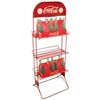 Image 1 : Coca-Cola bottle rack w/3 shelves & 2 cdbd 12 pack for 50 Cent carriers, c.1950, metal rack in Good/