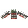 Image 1 : Coca-Cola bottle carriers (4), 6 pack & 12 pack sizes, all are aluminum, c.1950's, Exc cond.