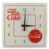 Image 1 : Coca-Cola items (3), plastic light-up clock, c.1960's, "Things go better with Coke", case in Exc con