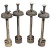 Image 1 : Syrup dispenser pumps (4), early 1900's pumps w/round tops, Fair to Good cond missing button inserts
