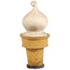 Image 1 : Soda fountain ice cream advertising cone, "Safe-T Cup", 2-pc curly-top cone w/adv on both sides, rai