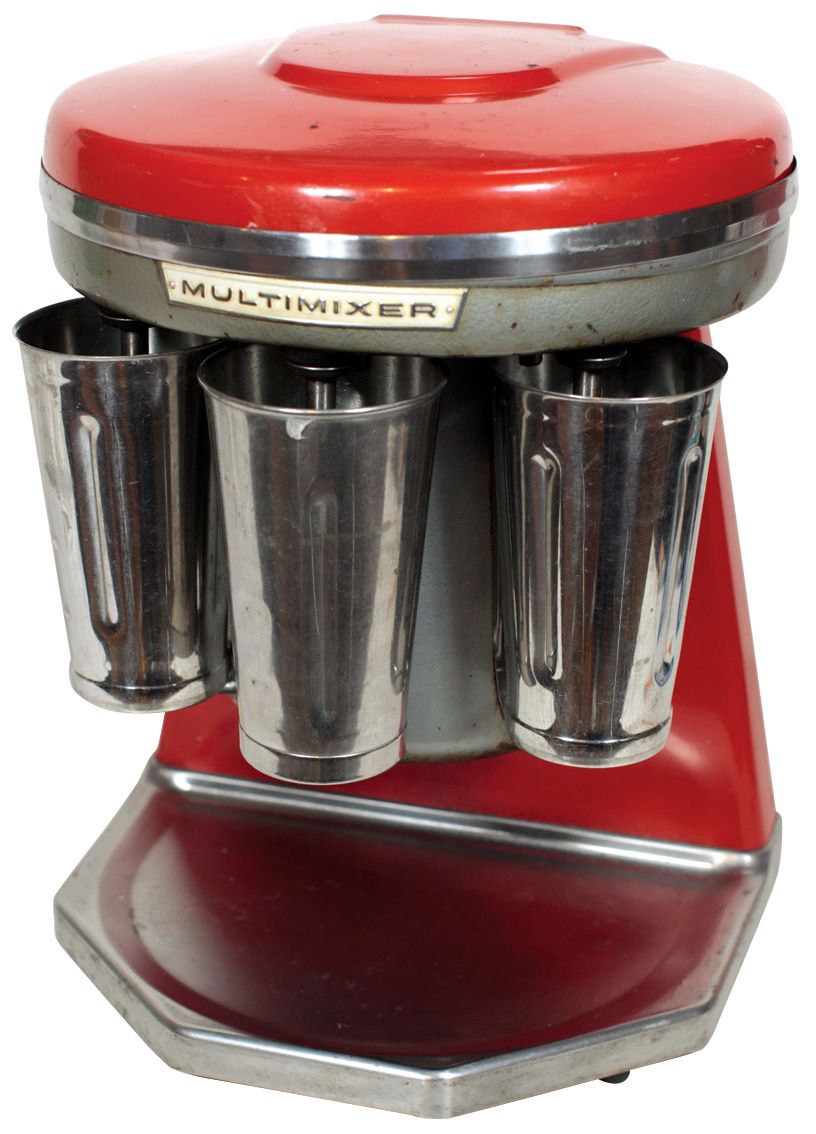 Soda fountain mixer, Multimixer Model 9B commercial grade red triple ...