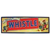 Image 1 : Soda fountain sign, Whistle, self-framed embossed metal w/great color & graphics, c.1940's, VG cond,
