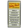 Image 1 : Soda fountain menu board for Valley Maid Ice Cream & 7 ice cream cdbd cutouts by Schmidt Litho, all