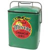 Image 1 : Soda pop cooler w/adv decal for Miscoe Orange Dry, cooler in Exc cond w/orig paint, cute small size,
