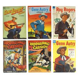 Comic books (6), Roy Rogers, Dell, Vol 1, #81, '54; Gene Autry, Dell, Vol 1, #53, '51; Gene Autry, D