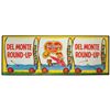 Image 1 : Del Monte Foods paper signs, 1950's 5-panel advertising "Round-Up" display, colorful cute cowboy lit
