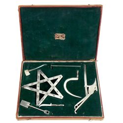 Fraternal Patrons of Husbandry (National Grange) implement case, contains emblems of the first 4 deg