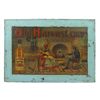 Image 1 : Black Americana sign, Old Harvest Whiskey litho on self-framed tin, wonderful graphics of Black fami