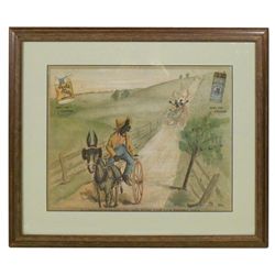 Black Americana American Tobacco Co. print, Je-e-rusalem. -De-Golden! Dat Must Be One O'Dem FLyin Ma