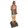 Image 1 : Cigar Store Indian, carved Indian Brave w/cape, bow in one hand & arrow in other, complete w/additio