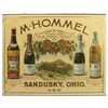 Image 1 : Breweriana sign, M. Hommel Champagne-Sandusky, Ohio, colorful litho on paper w/great graphics by Wit