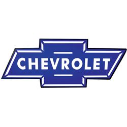 Petroliana, Chevrolet bowtie dealer sign, c.1980, has new plastic face & $600 of LED lighting inside