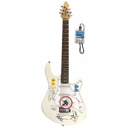 Autographed Guitar, Blues Traveler, signed by John Popper, Chan Kinchla, Tad Kinchla, Brendan Hill &