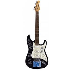 Autographed Guitar, White Snake, signed by David Coverdale, Timothy Drury, Marco Mendoza, Doug Aldri