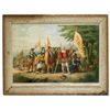 Image 1 : Print, The Landing of Columbus, Four Hundred Years Ago 1492-1892, litho on paper in orig frame, Gay 
