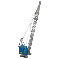 Scale model articulating crane, made by Chrysler Institute's Engineering Department, c.1950's-60's, 