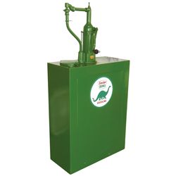 Petroliana, lubester, Erie Oil & Grease Equipment w/orig brass maker's plate, restored in green w/Si