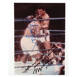 Sports, boxing, autographed photo, Muhammad Ali & Joe Frazier from their heavyweight championship bo