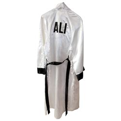 Sports, boxing, autographed boxing robe, Muhammad Ali twice signed, Everlast "ALI" boxing silk, sign