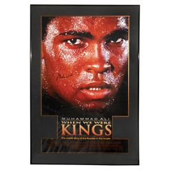 Sports, boxing, autographed poster, Muhammad Ali documentary "When We Were Kings," signature obtaine