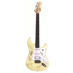 Autographed Guitar, Buckcherry, signed by Josh Todd, Keith Nelson, Stevie D, Jimmy Ashhurst, Xavier 