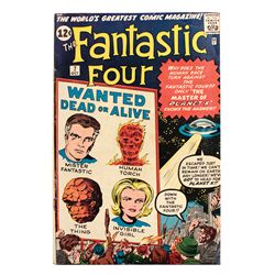 Comic book, The Fantastic Four, Canam Publ, Vol 1, #7, '62, VG cond.