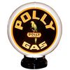 Image 1 : Petroliana, Polly Gasoline replica light-up globe & clock (2), globe has curved glass lenses in mold