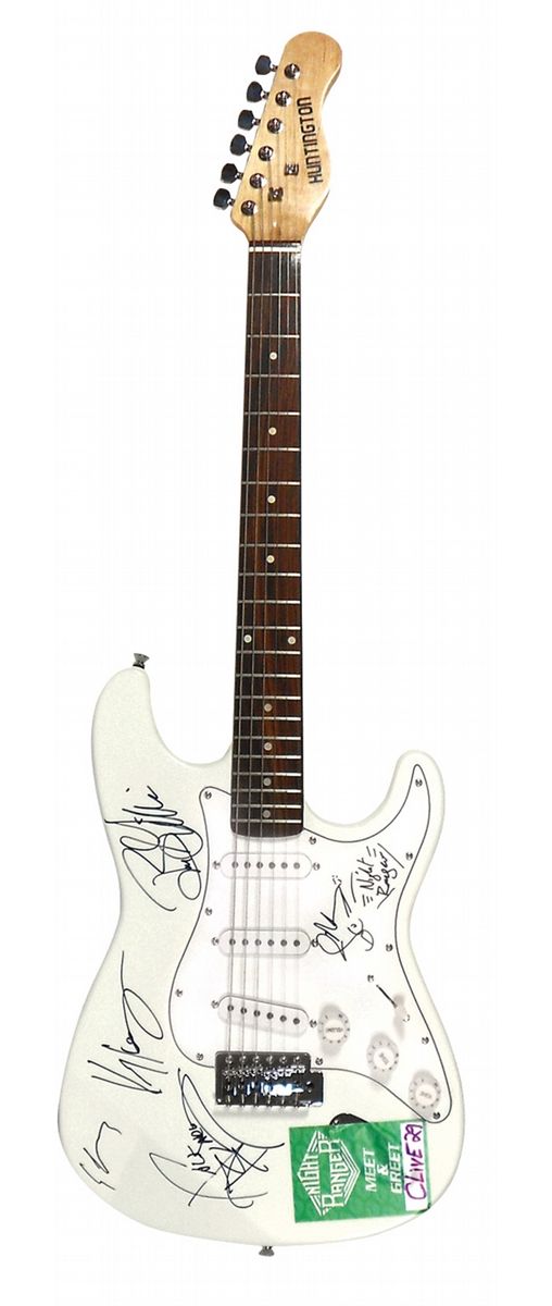 Autographed Guitar, Night Ranger, signed by Jack Blades, Kelly Keagy ...