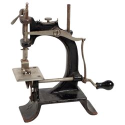 Child's sewing machine, Baby, last pat 1894, cast iron, Exc cond w/minor wear, 7"H x 6"W.