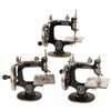 Image 1 : Child's sewing machines (3), all Singer w/cast iron frames, Exc cond, ea 7"H x 7"W.