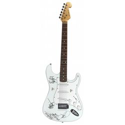 Autographed Guitar, FireHouse, signed C.J. Snare, Bill Leverty, Michael Foster & Allen McKenzie on N