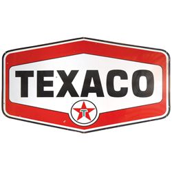 Petroliana, Texaco porcelain sign, 2-sided w/T in star logo, a nice large sign in VG/Exc cond w/mino