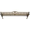Image 1 : Railroad or hotel baggage rack, solid brass w/fancy cutouts, early 1900's, a high-quality rack in Ex